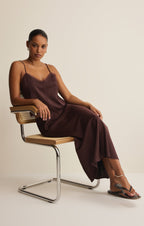 Viva Satin Midi Skirt