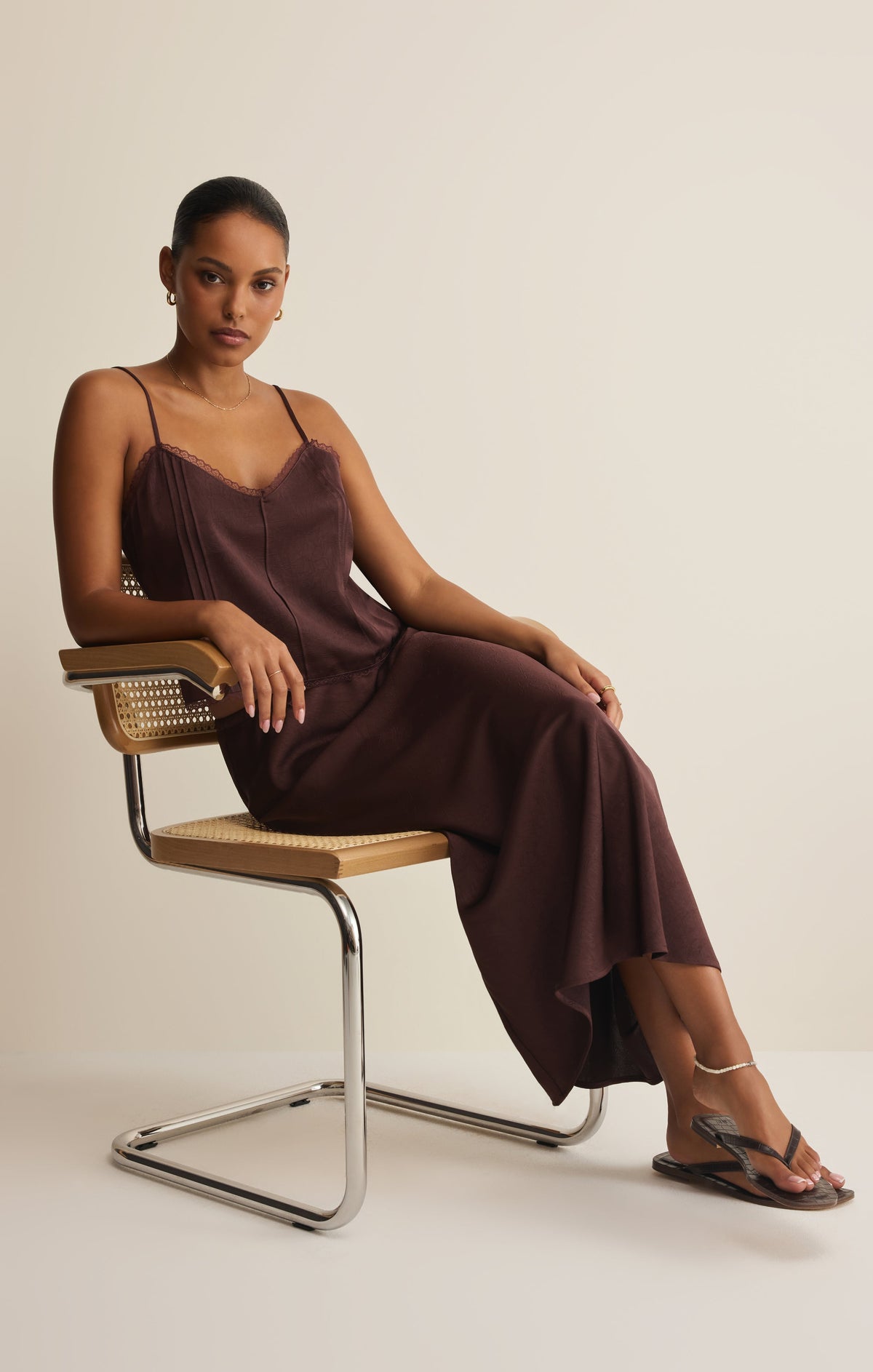 Viva Satin Midi Skirt