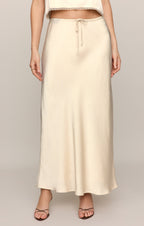 Viva Satin Midi Skirt