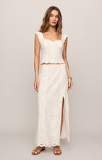 Emrie Eyelet Maxi Skirt