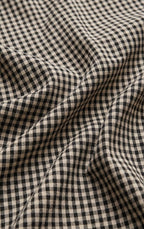 Merit Cropped Gingham Linen Top