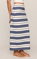 Gail Striped Midi Skirt