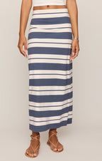 Gail Striped Midi Skirt