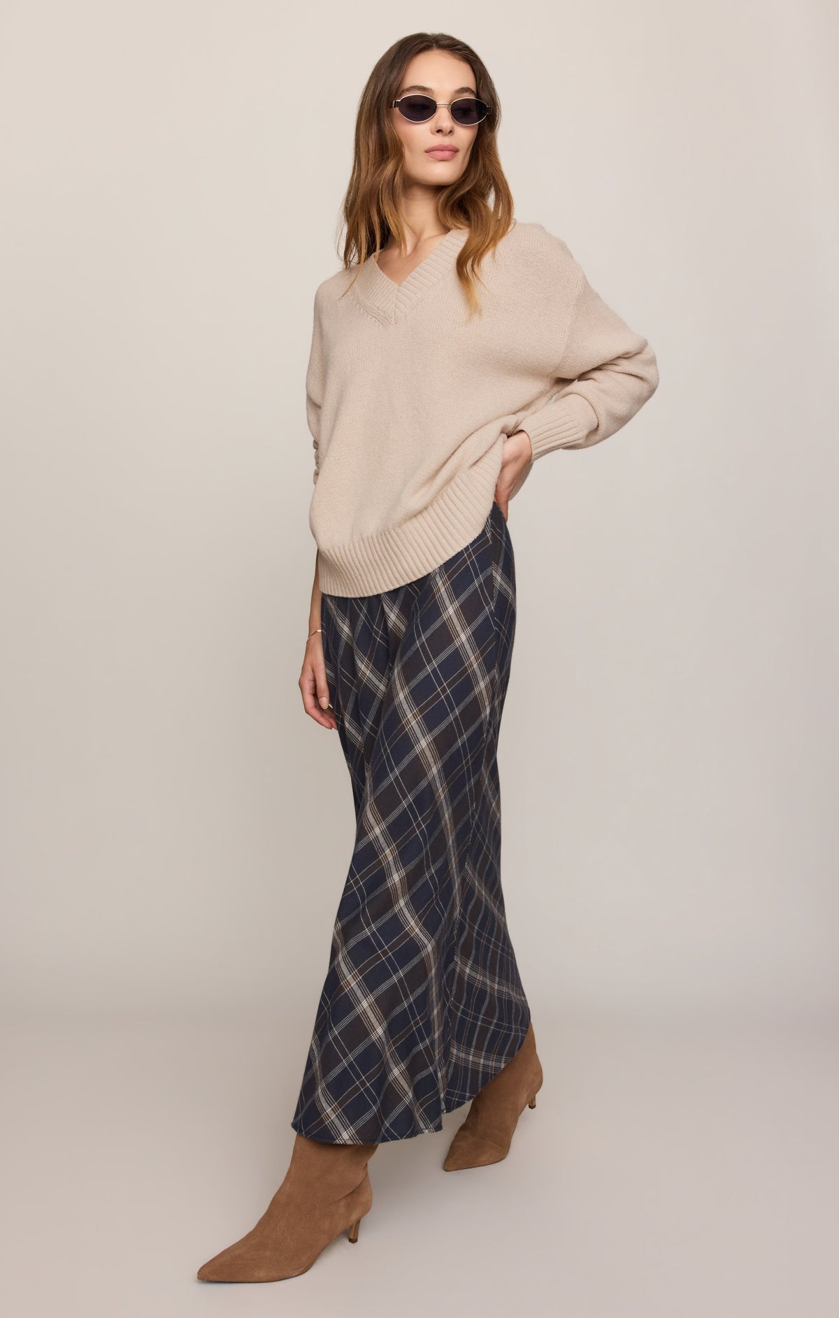 Crestview Plaid Maxi Skirt