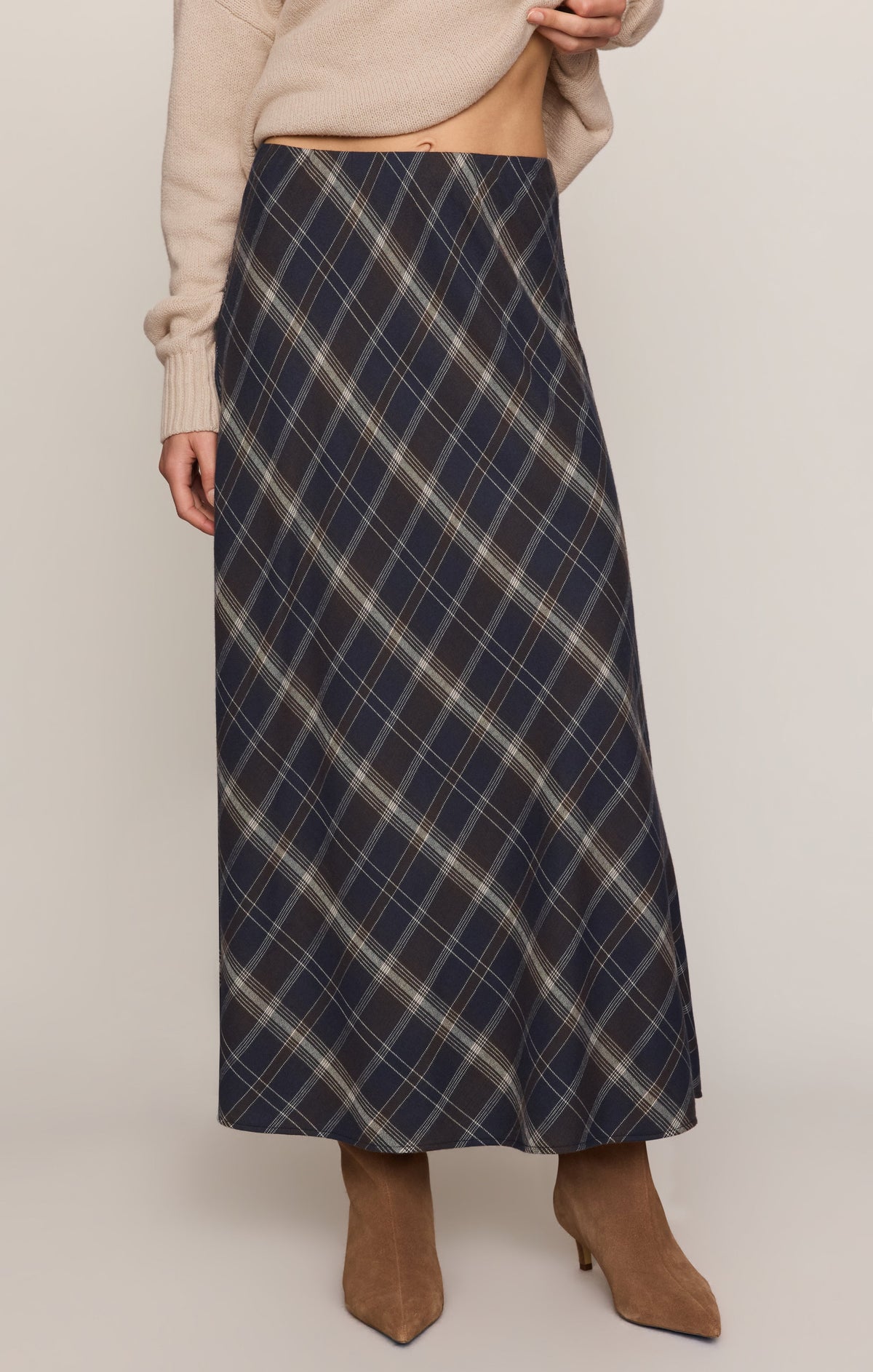 Crestview Plaid Maxi Skirt