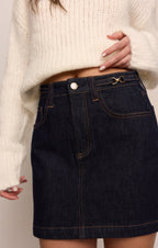 Socialite Denim Mini Skirt