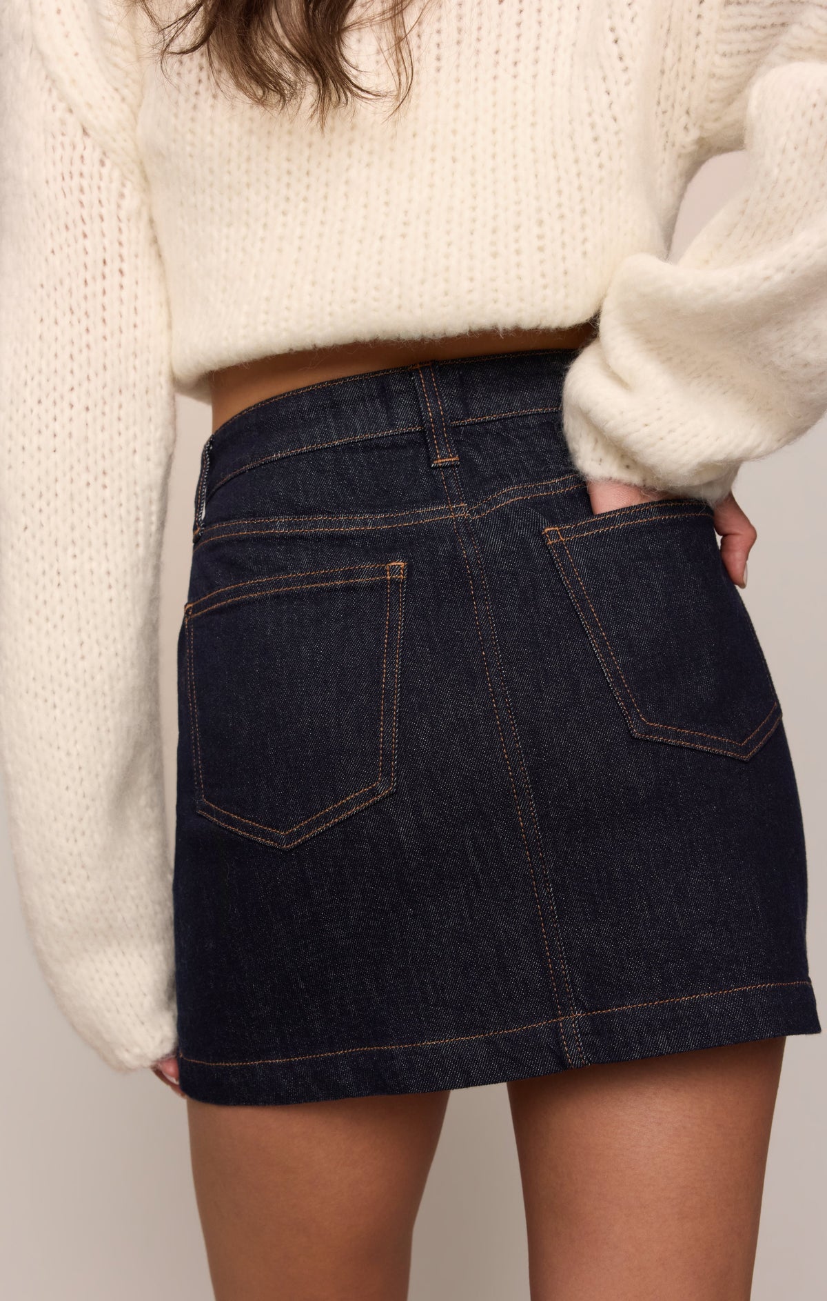 Socialite Denim Mini Skirt