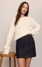 Socialite Denim Mini Skirt