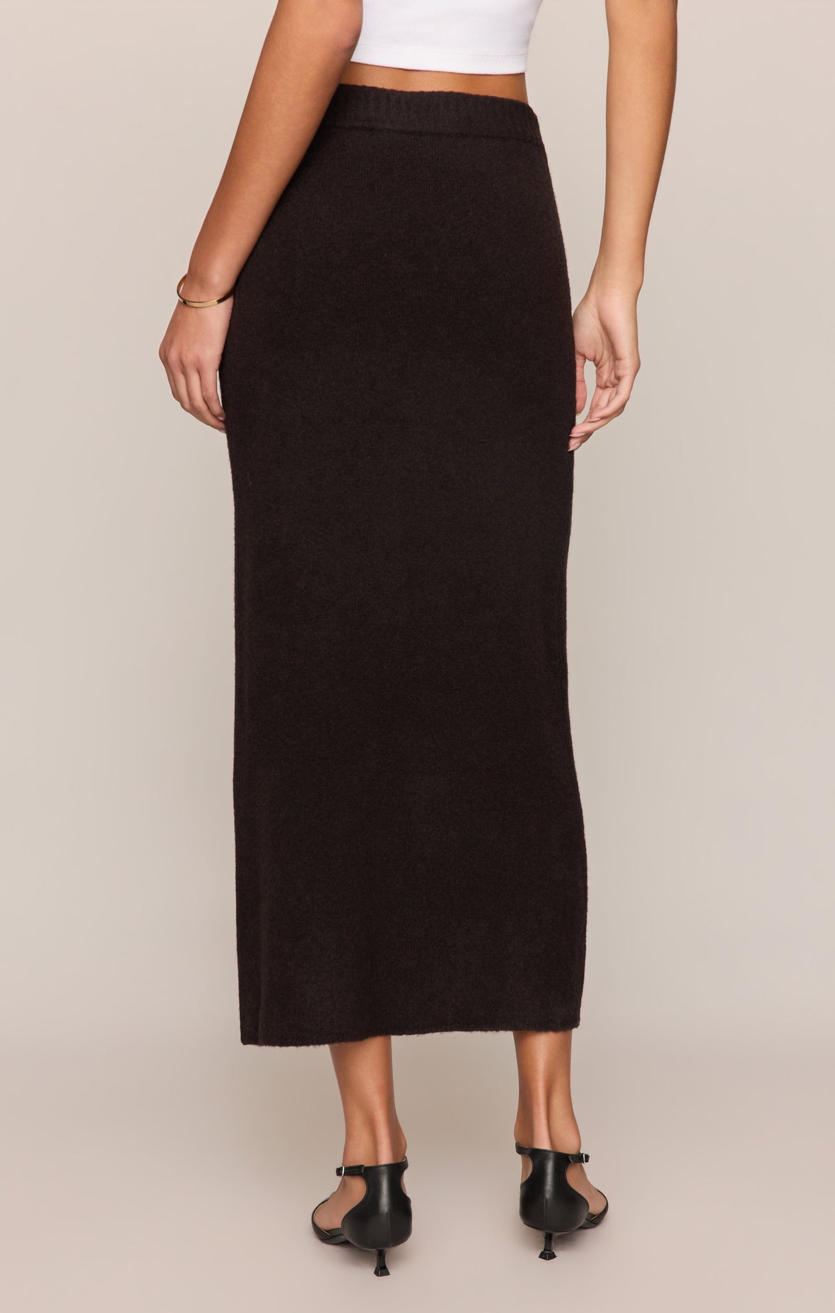 Cozy Moment Sweater Midi Skirt