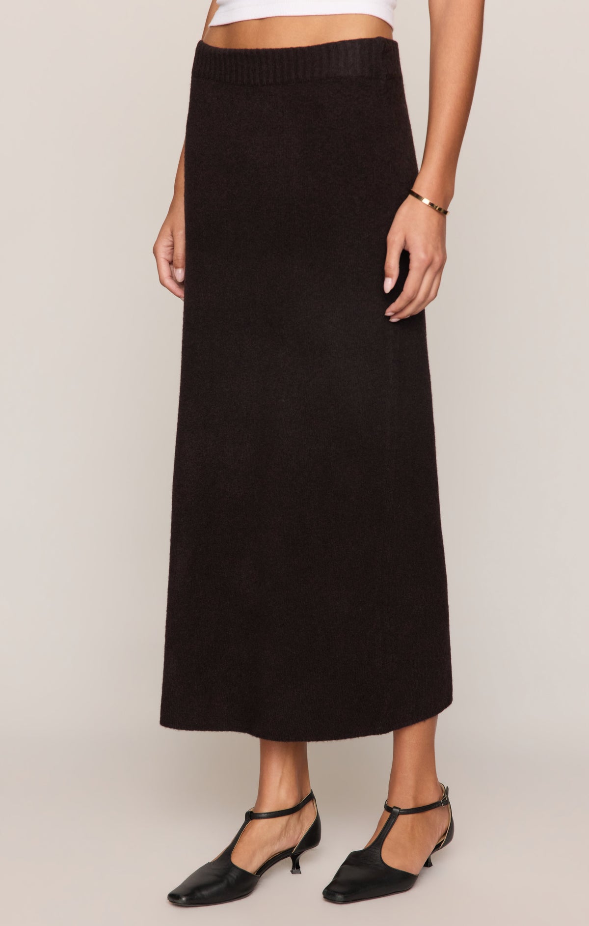 Cozy Moment Sweater Midi Skirt