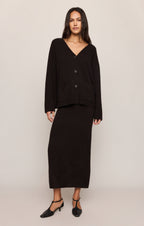 Cozy Moment Sweater Midi Skirt