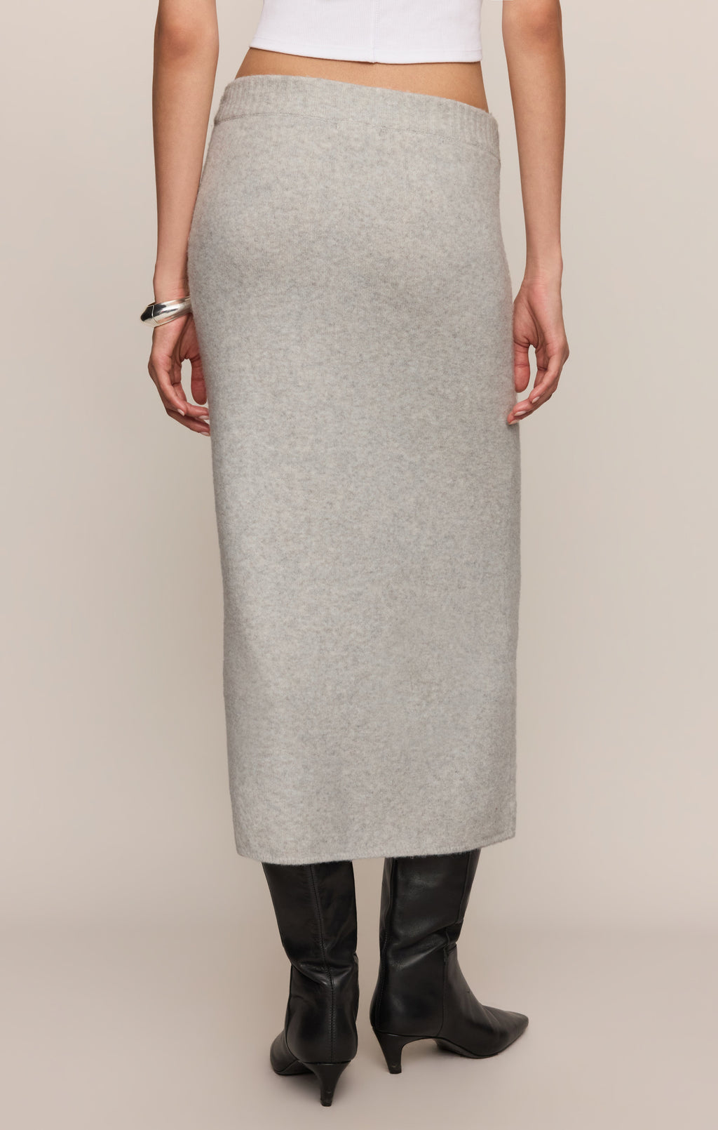 Cozy Moment Sweater Midi Skirt