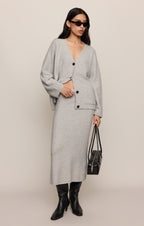 Cozy Moment Sweater Midi Skirt