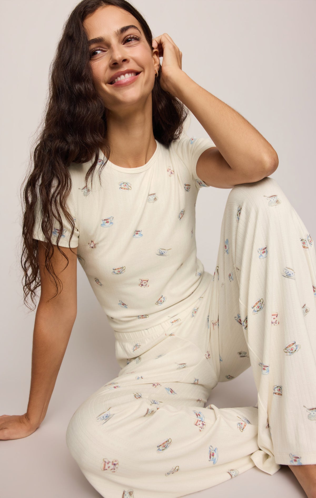 Tea Time Silky Pointelle Pant