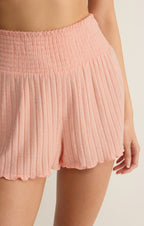 Dawn Smocked Silky Rib Short