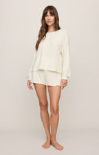 Dawn Smocked Silky Rib Short