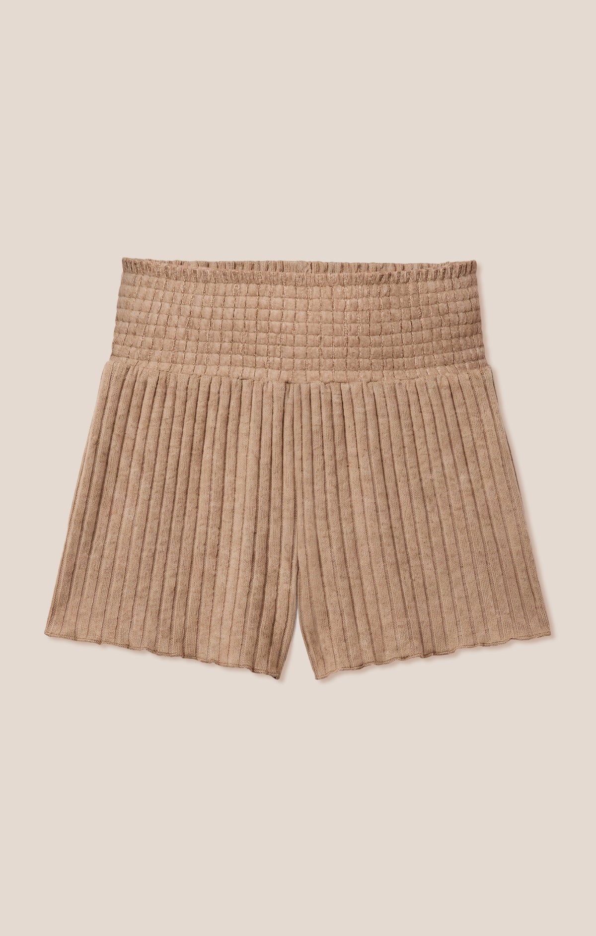 Dawn Smocked Silky Rib Short