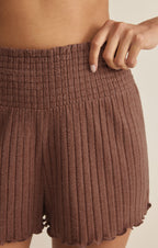 Dawn Smocked Silky Rib Short