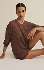 Dawn Smocked Silky Rib Short