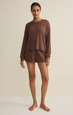 Dawn Smocked Silky Rib Short