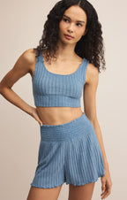 Dawn Smocked Silky Rib Short
