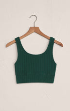 Zoe Silky Rib Tank Bra