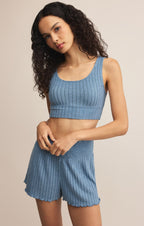 Zoe Silky Rib Tank Bra