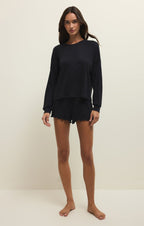 Daydream Silky Rib Long Sleeve Top