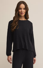 Daydream Silky Rib Long Sleeve Top