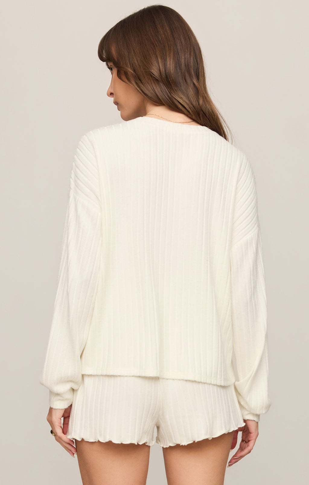 Daydream Silky Rib Long Sleeve Top