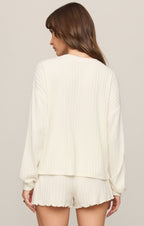 Daydream Silky Rib Long Sleeve Top