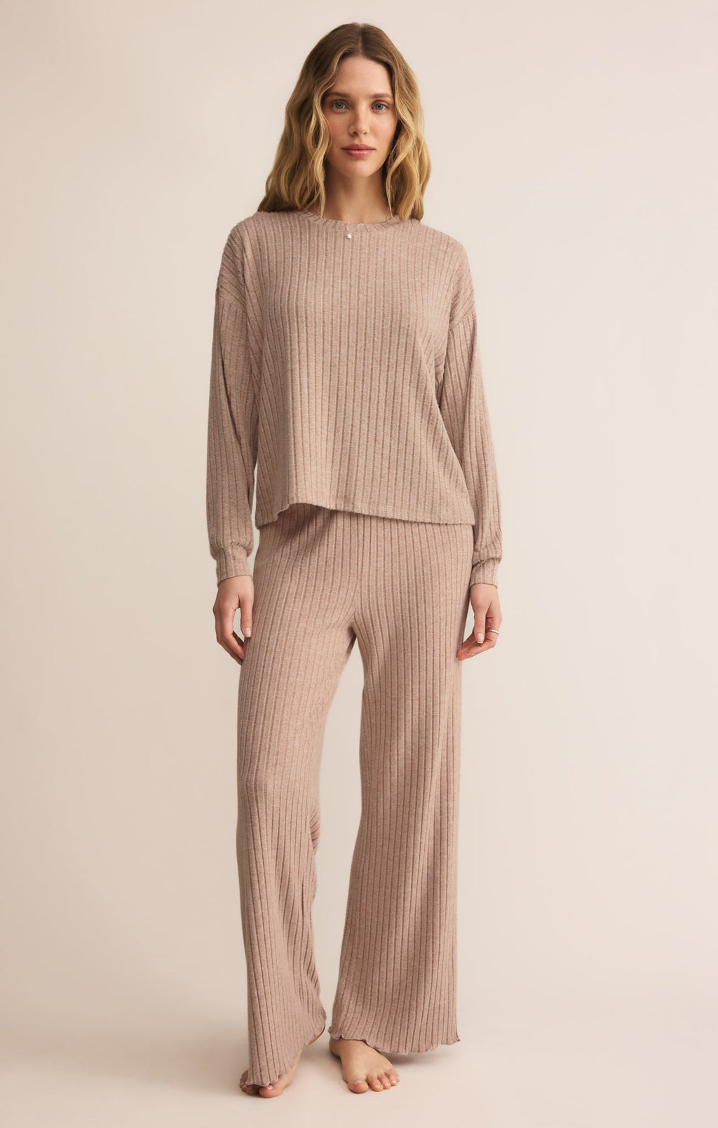 Daydream Silky Rib Long Sleeve Top