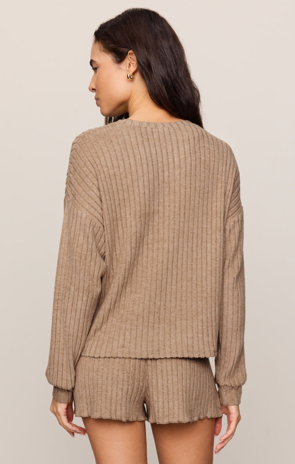 Daydream Silky Rib Long Sleeve Top