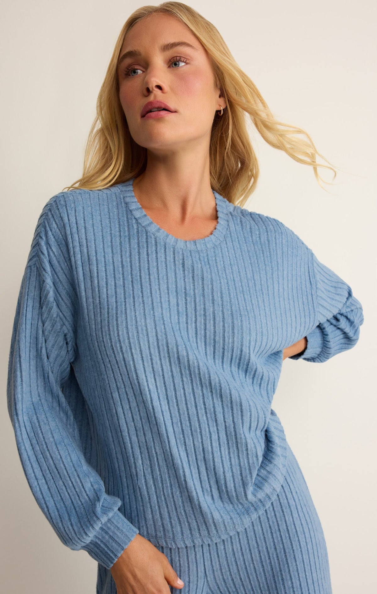 Daydream Silky Rib Long Sleeve Top