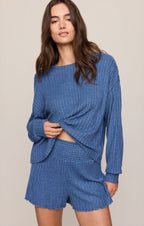 Daydream Silky Rib Long Sleeve Top