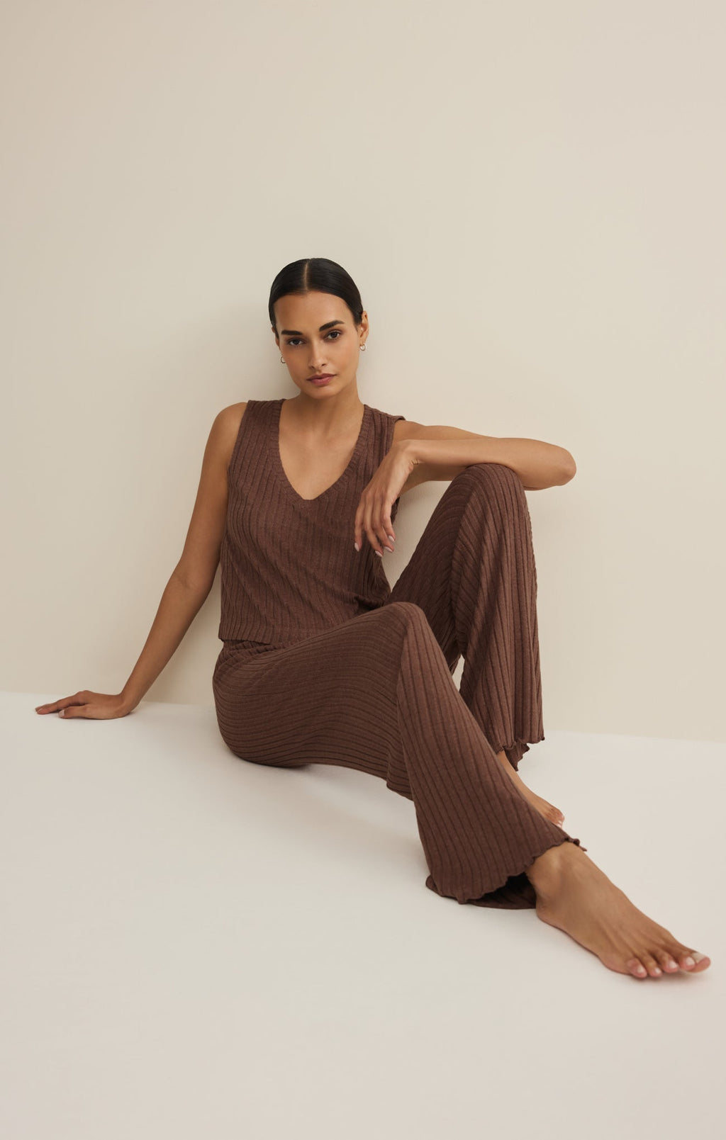 Sloane V-Neck Rib Tank