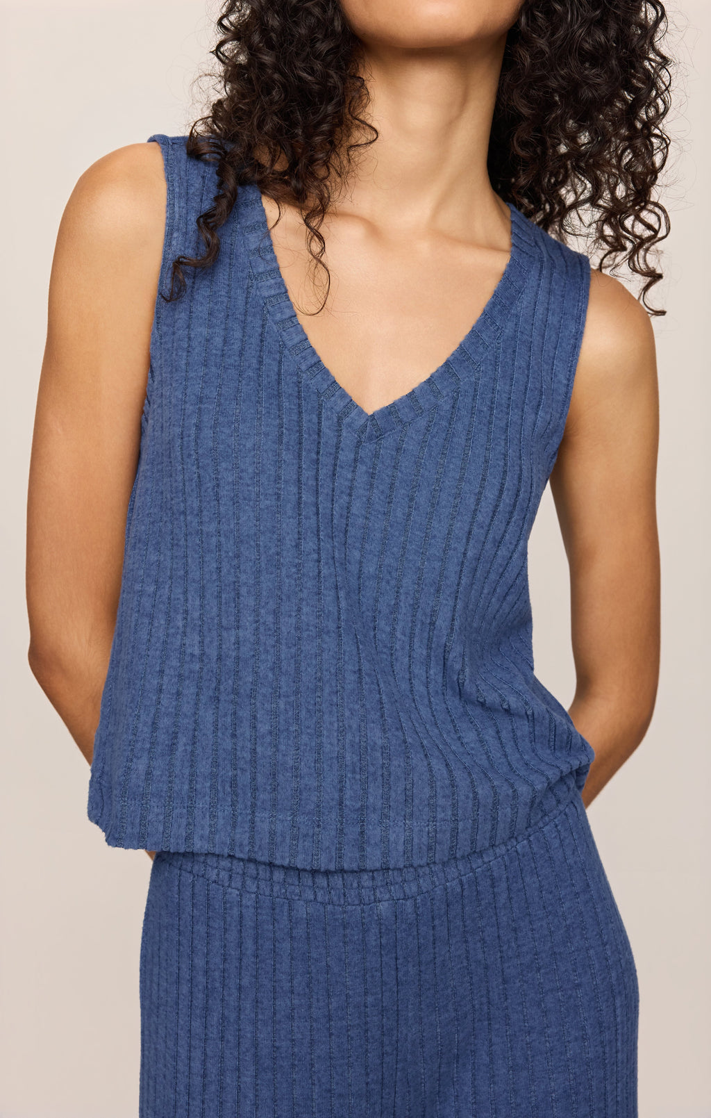 Sloane V-Neck Rib Tank