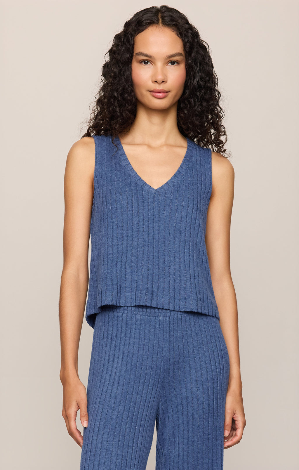Sloane V-Neck Rib Tank