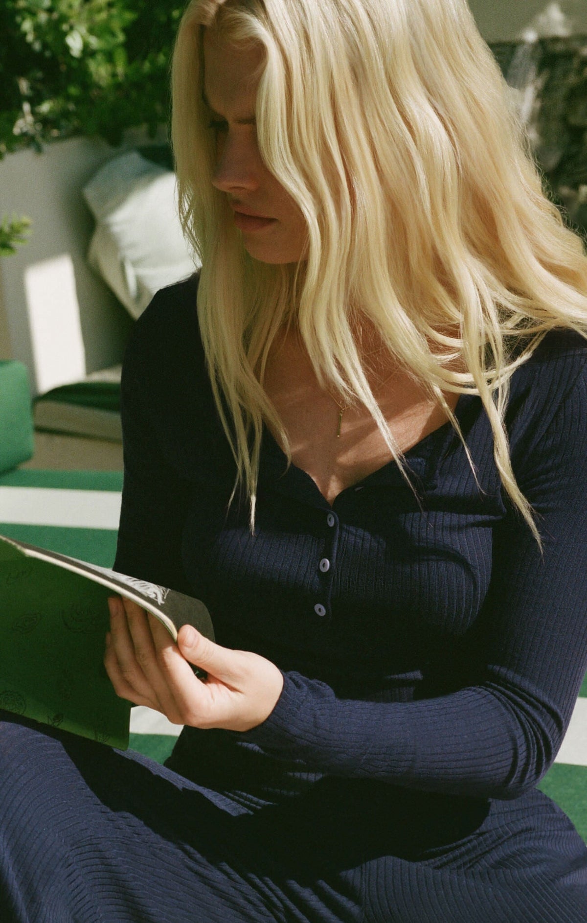 Just Right Rib Henley Top
