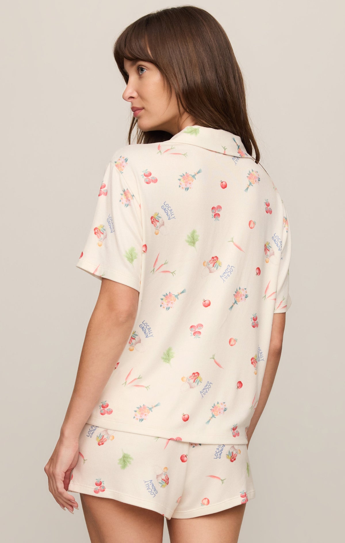 Sunday Market Silky Jersey PJ Top