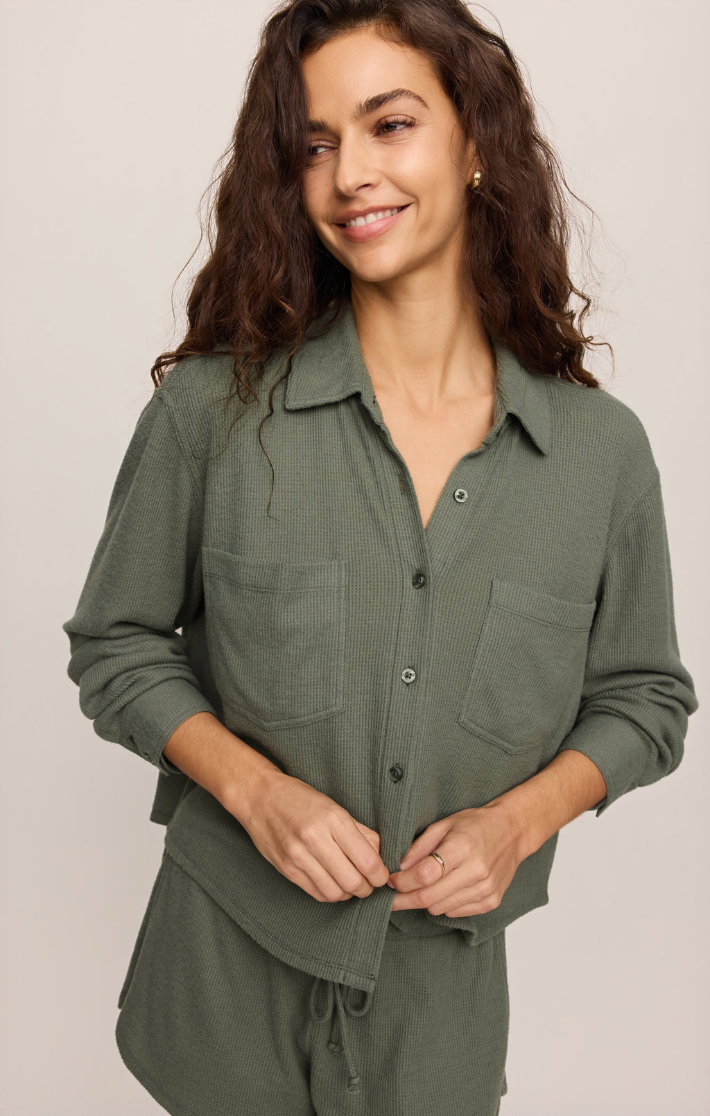 Waffle Brushed Thermal Shirt