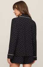 The Luxe Dot PJ Top