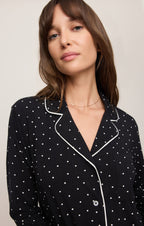 The Luxe Dot PJ Top
