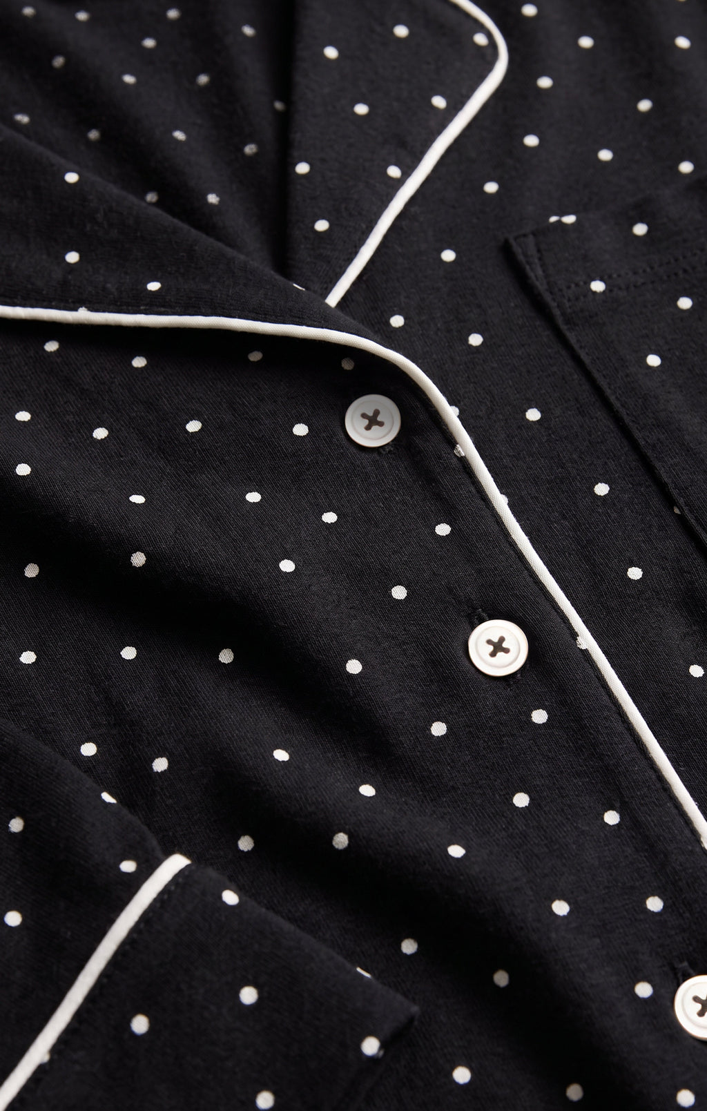 The Luxe Dot PJ Top