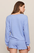 Daydreamer Silky Rib V-Neck