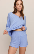 Daydreamer Silky Rib V-Neck