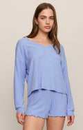 Daydreamer Silky Rib V-Neck