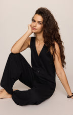 Solace Textured Slub Jumpsuit