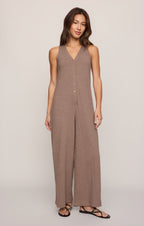 Solace Textured Slub Jumpsuit