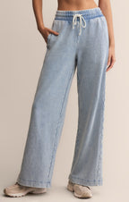 Sport Stripe Knit Denim Pant